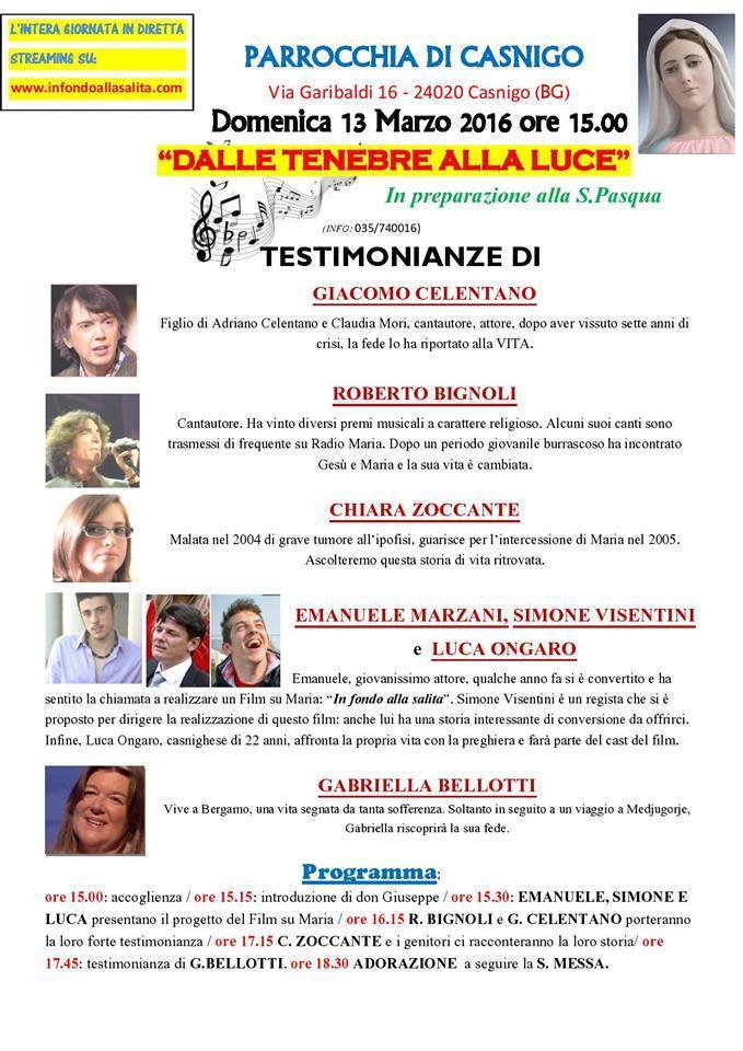 Evento 13 Marzo 2016 Casnigo